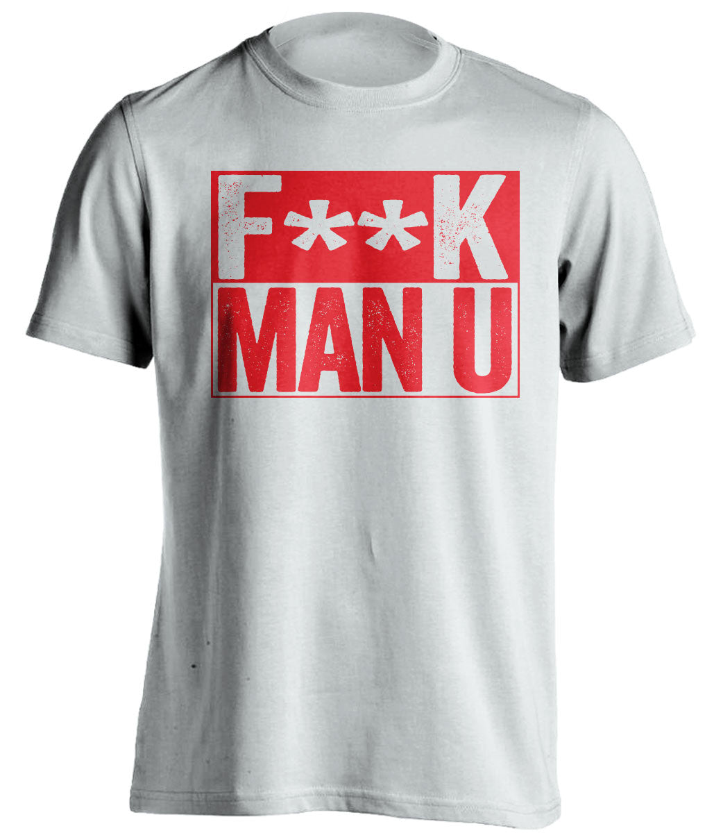 F**K MAN U Arsenal FC white TShirt