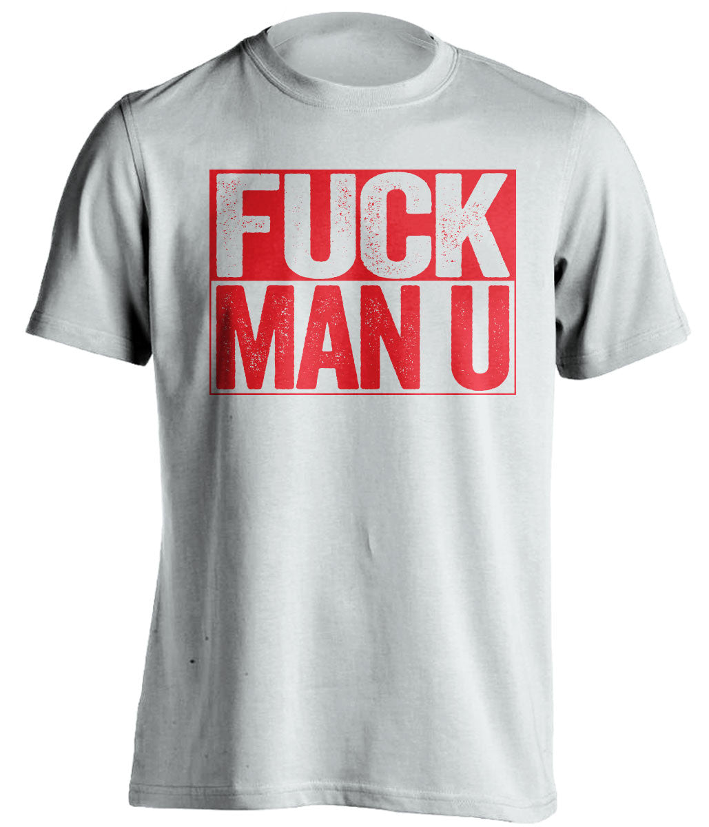FUCK MAN U Arsenal FC white TShirt