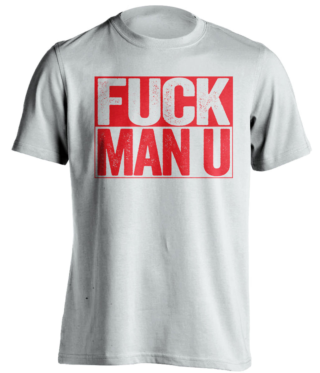 FUCK MAN U Liverpool FC white TShirt
