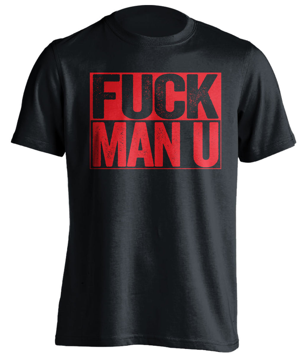 FUCK MAN U Arsenal FC black TShirt