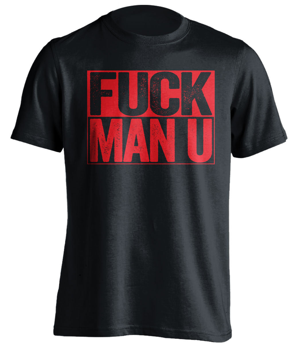 FUCK MAN U Arsenal FC black TShirt