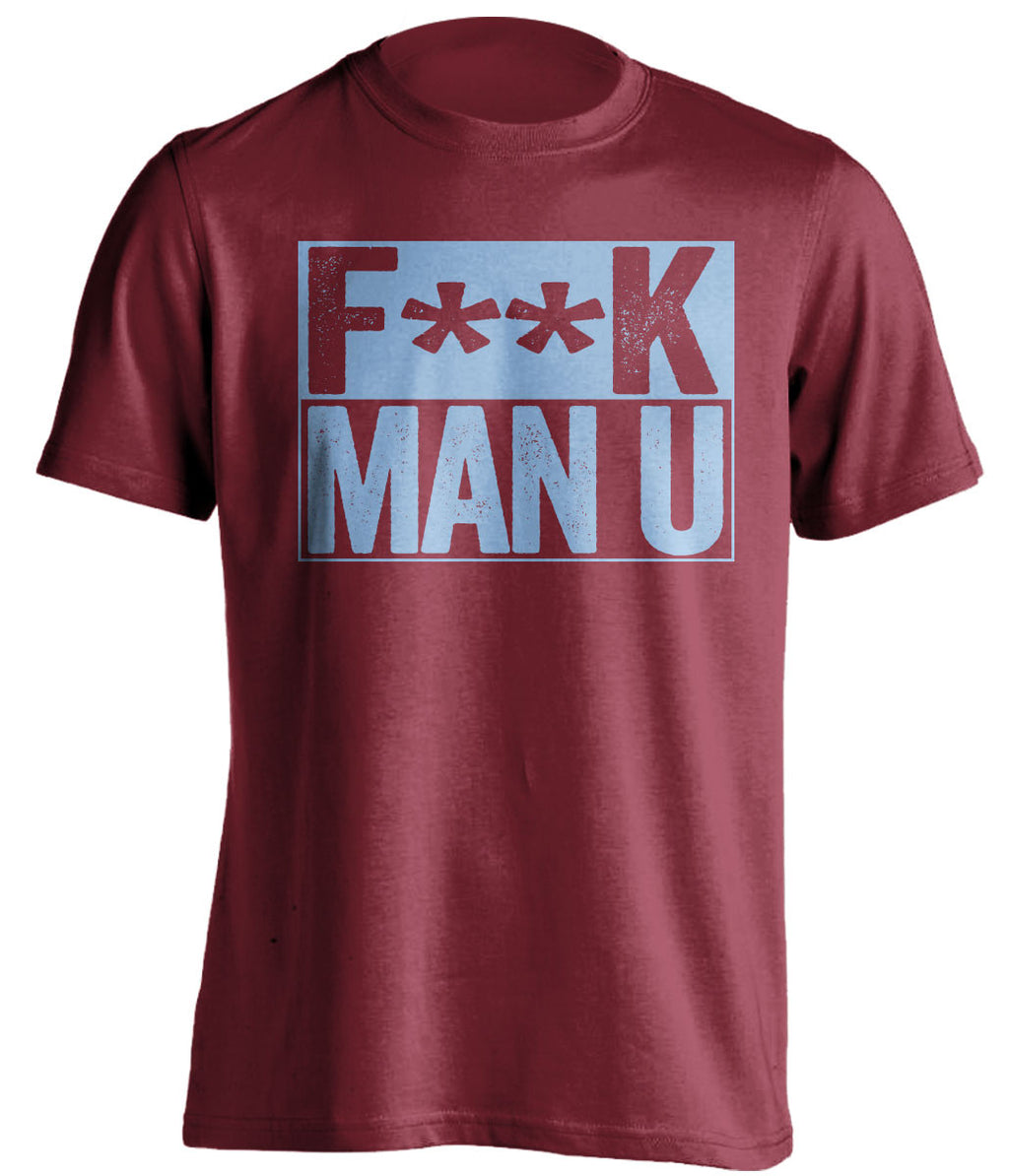 F**K MAN U West Ham United FC red TShirt