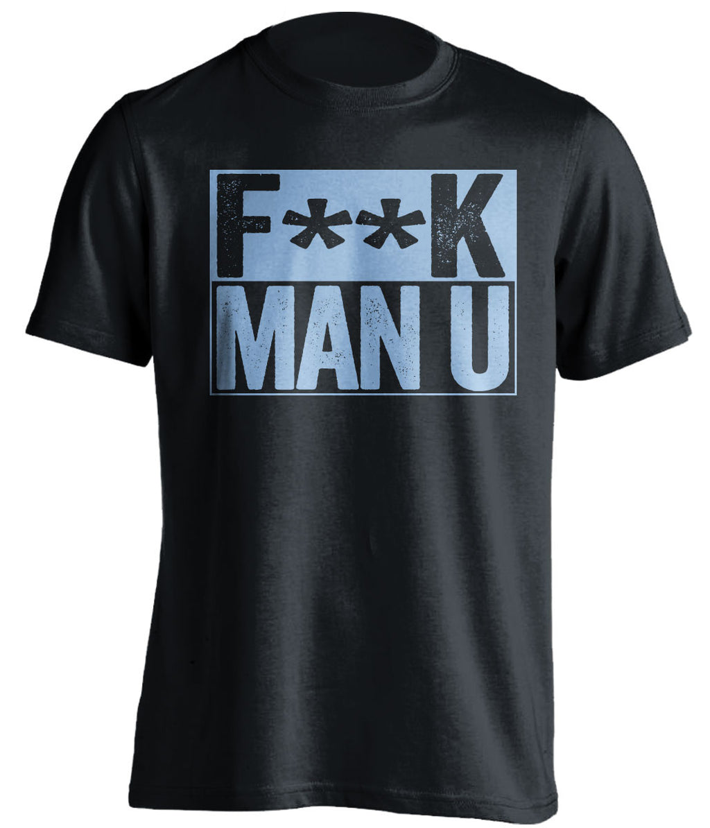 F**K MAN U West Ham United FC black TShirt