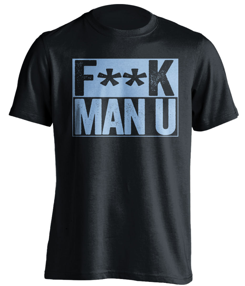 F**K MAN U West Ham United FC black TShirt