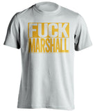 fuck marshall west virginia mountaineers white shirt