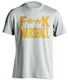 f**k marshall west virginia mountaineers white tshirt