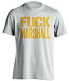 fuck marshall west virginia mountaineers white tshirt