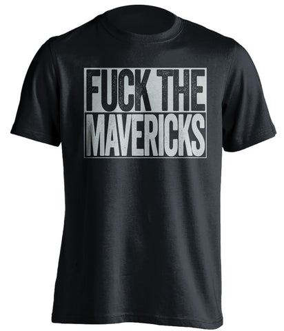 fuck the mavericks san antonio spurs black shirt