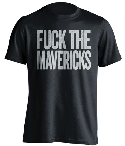 fuck the mavericks san antonio spurs black tshirt