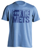 F**K THE METS Kansas City Royals blue TShirt