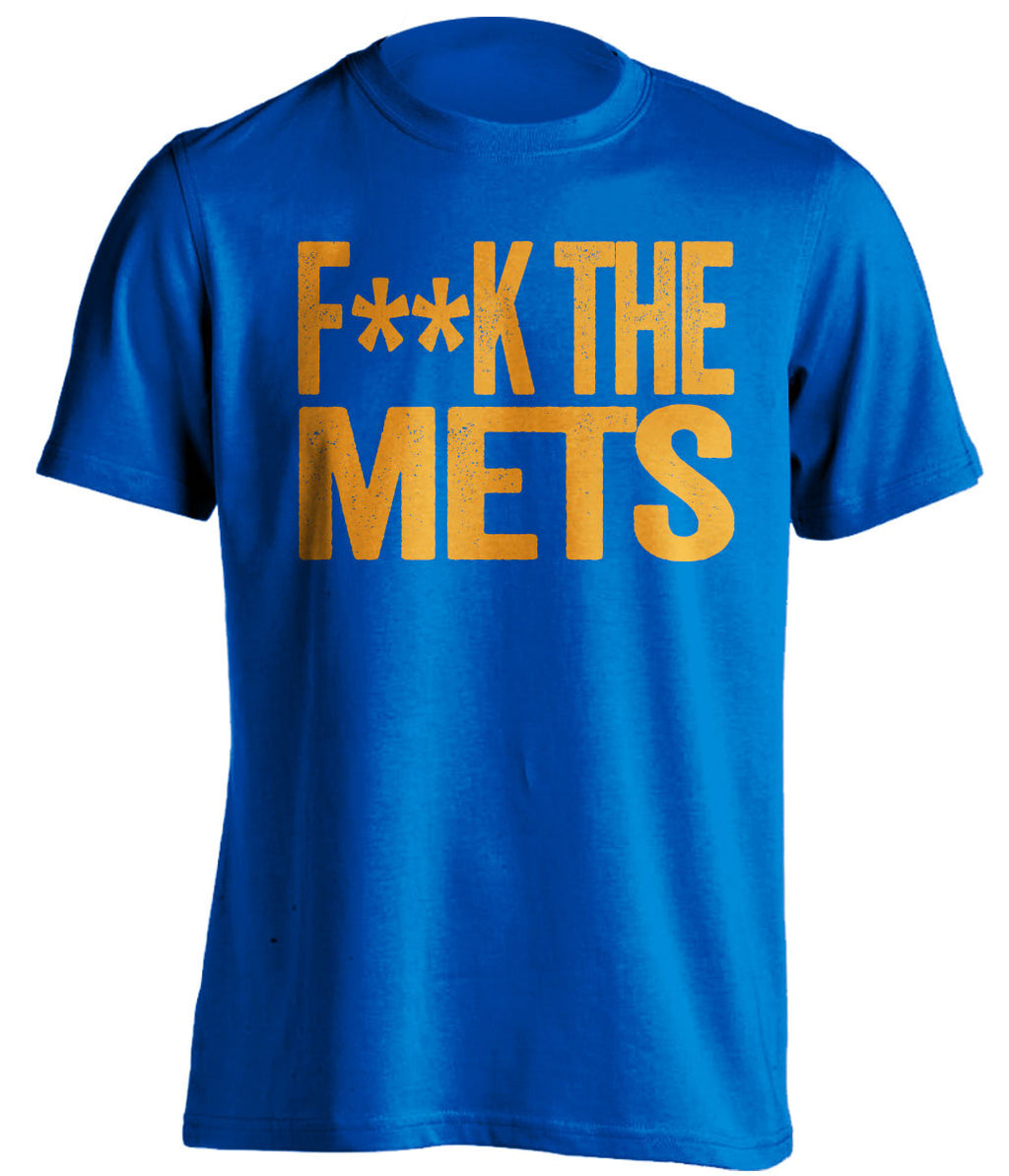 F**K THE METS New York Mets blue Shirt