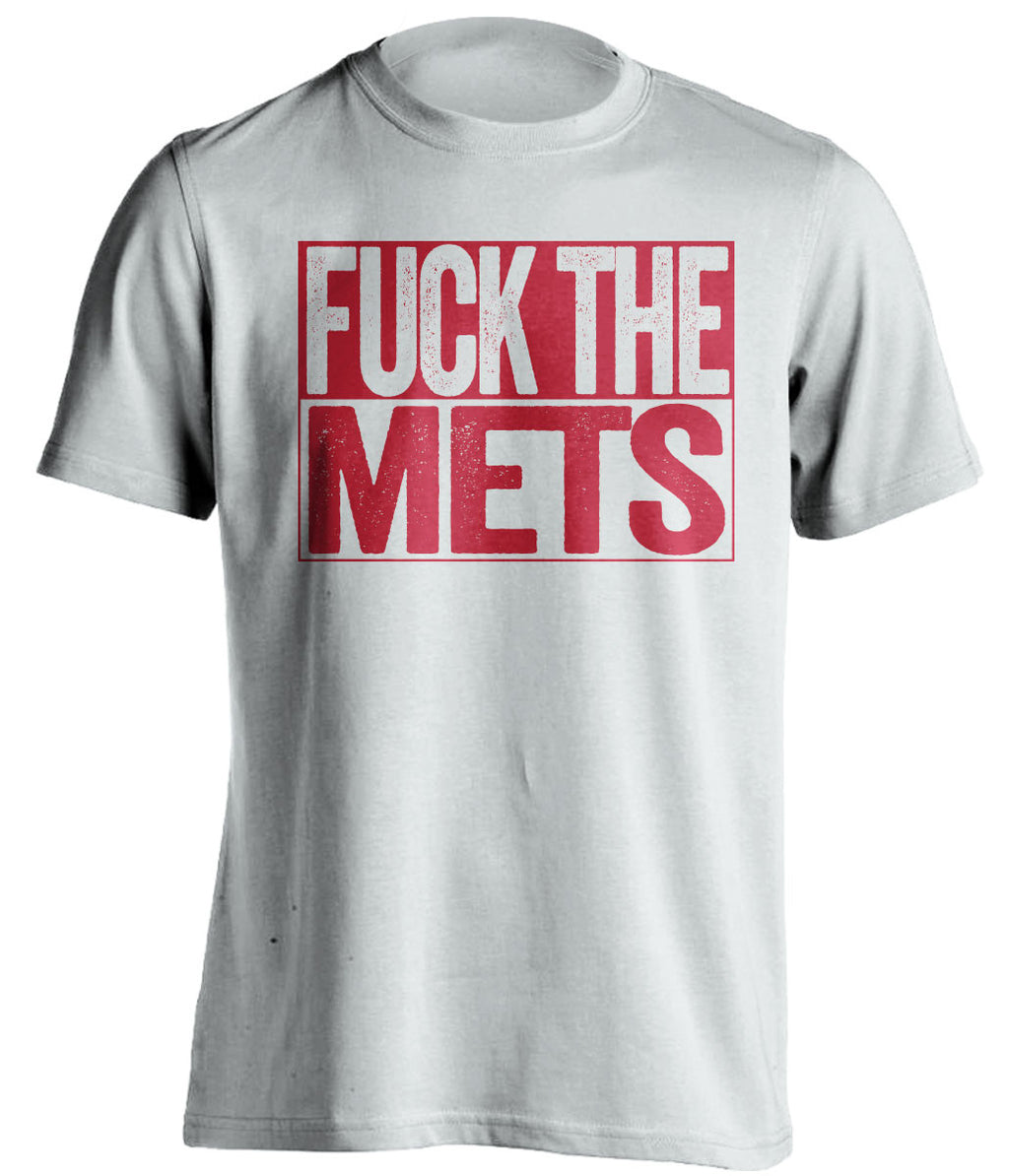 FUCK THE METS Washington Nationals white TShirt