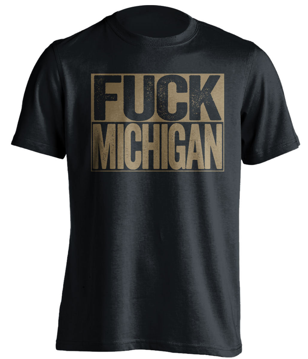 fuck michigan notre dame fighting irish black shirt