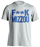 F**K MIZZOU Kansas Jayhawks white Shirt