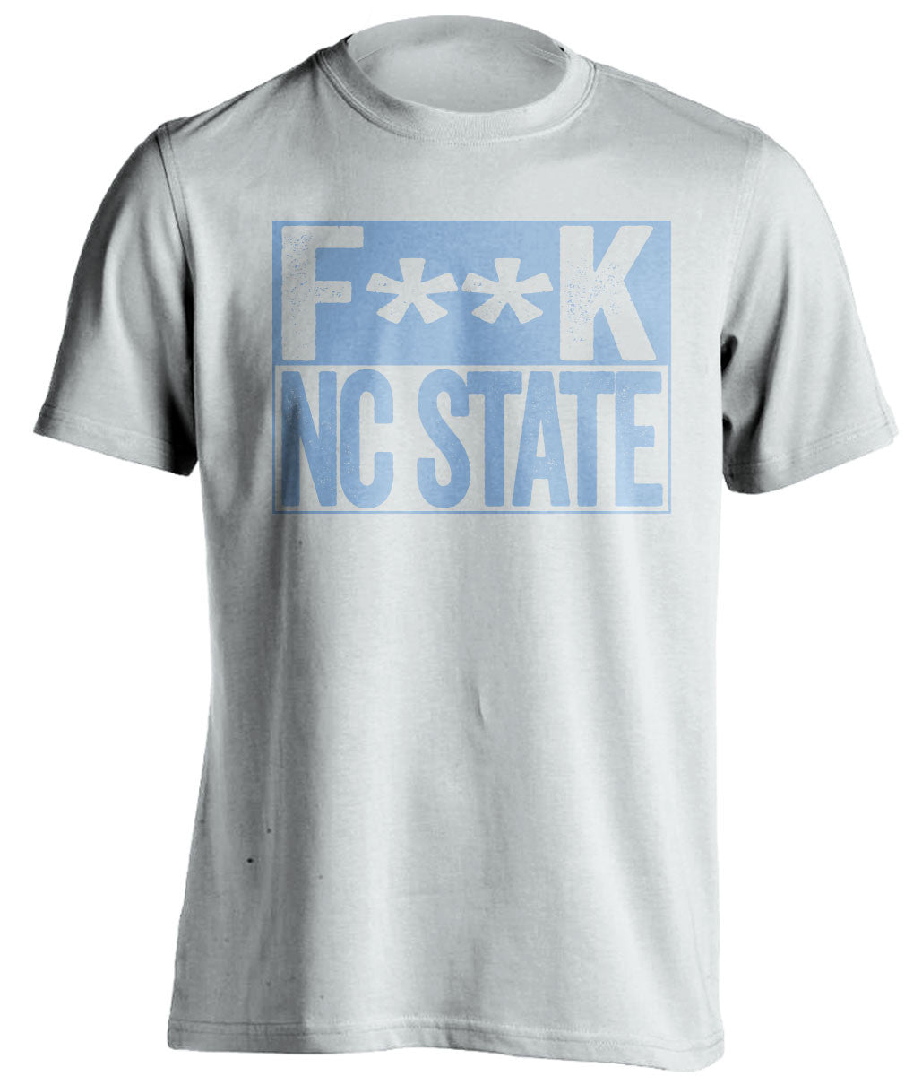 f**k nc state unc tarheels white shirt