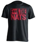F**K THE NATS Atlanta Braves black TShirt