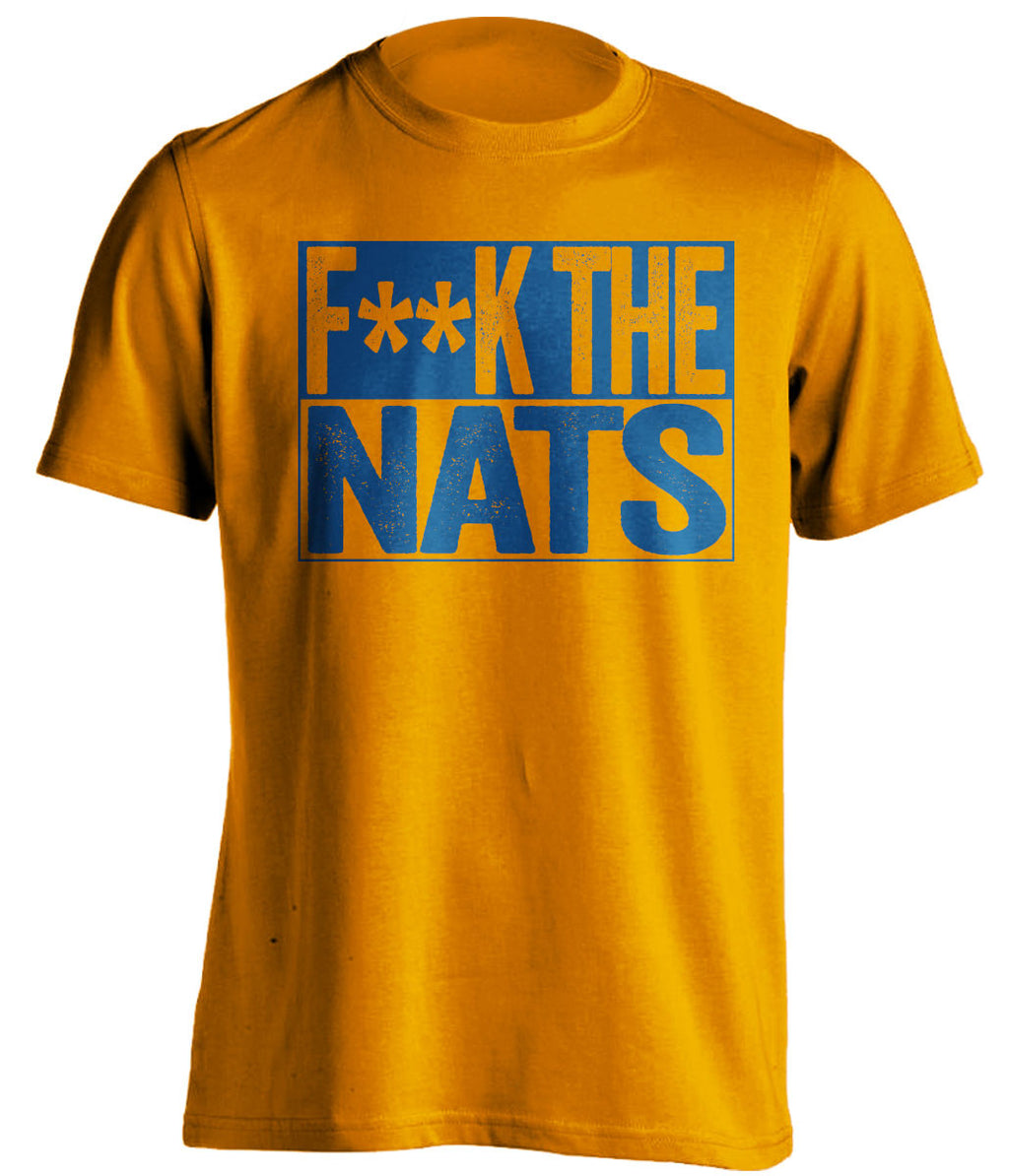 F**K THE NATS New York Mets orange TShirt