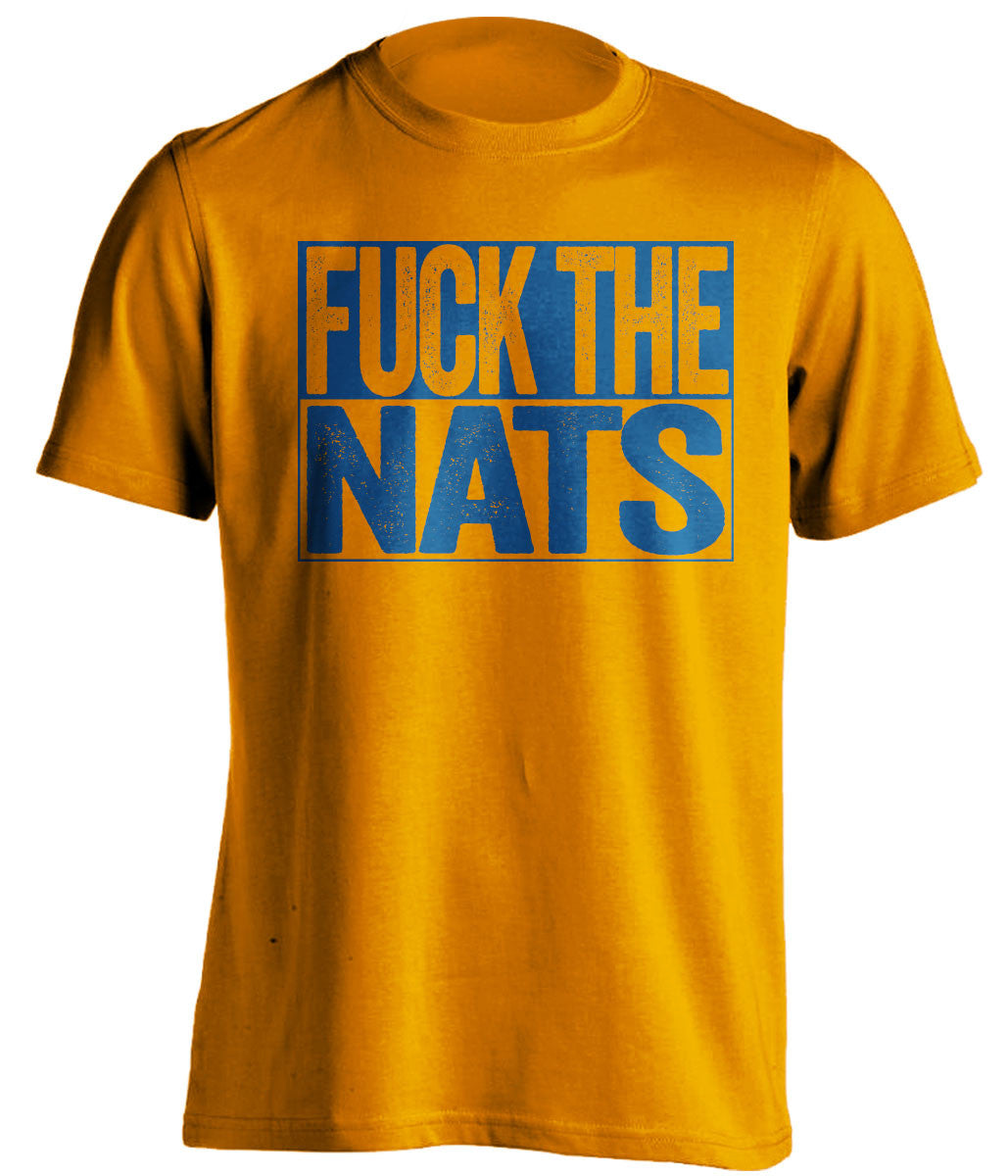 FUCK THE NATS New York Mets orange TShirt