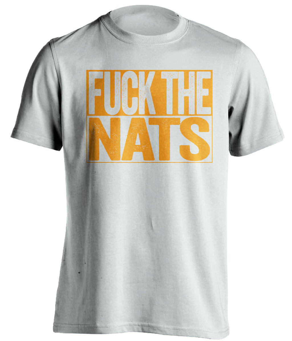 FUCK THE NATS New York Mets white TShirt