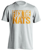 FUCK THE NATS New York Mets white TShirt