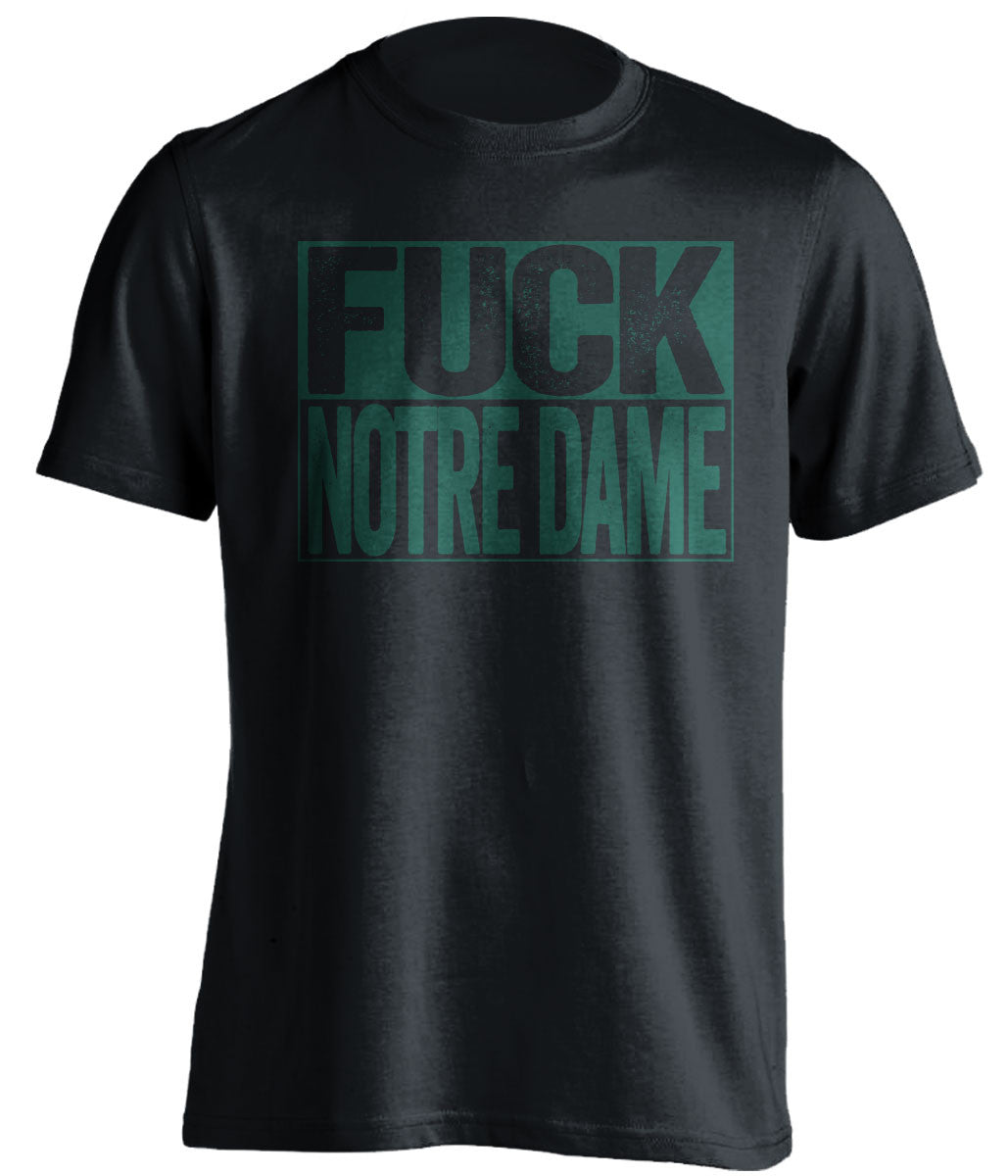fuck notre dame michigan state spartans black shirt
