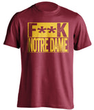 f**k notre dame usc trojans red shirt