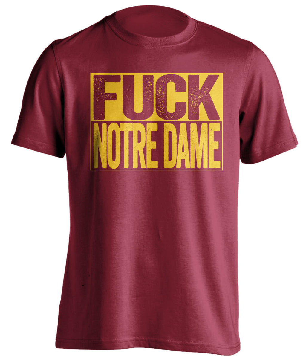 fuck notre dame usc trojans red shirt