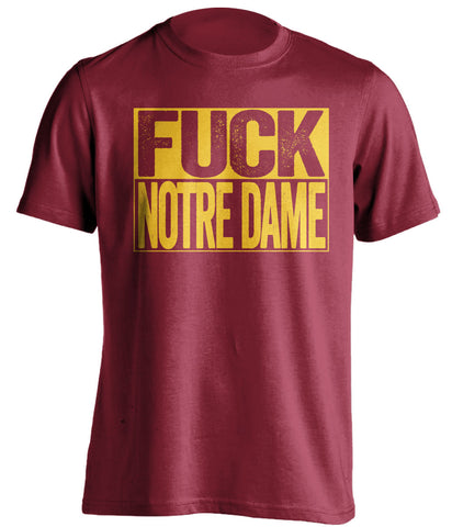 fuck notre dame usc trojans red shirt