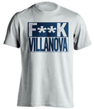 f**k villanova georgetown hoyas white shirt