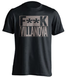 f**k villanova georgetown hoyas black shirt
