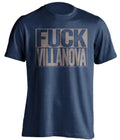 fuck villanova georgetown hoyas blue shirt