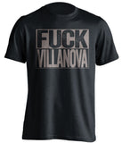 fuck villanova georgetown hoyas black shirt
