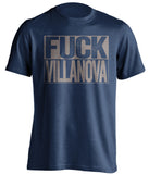fuck villanova georgetown hoyas blue shirt