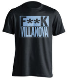 F**k Villanova UNC Tar Heels black shirt