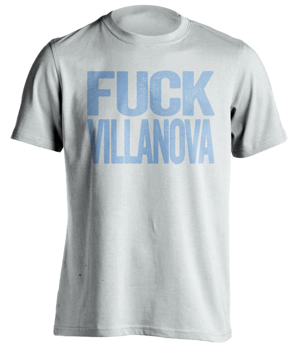 Fuck Villanova UNC Tar Heels white tshirt