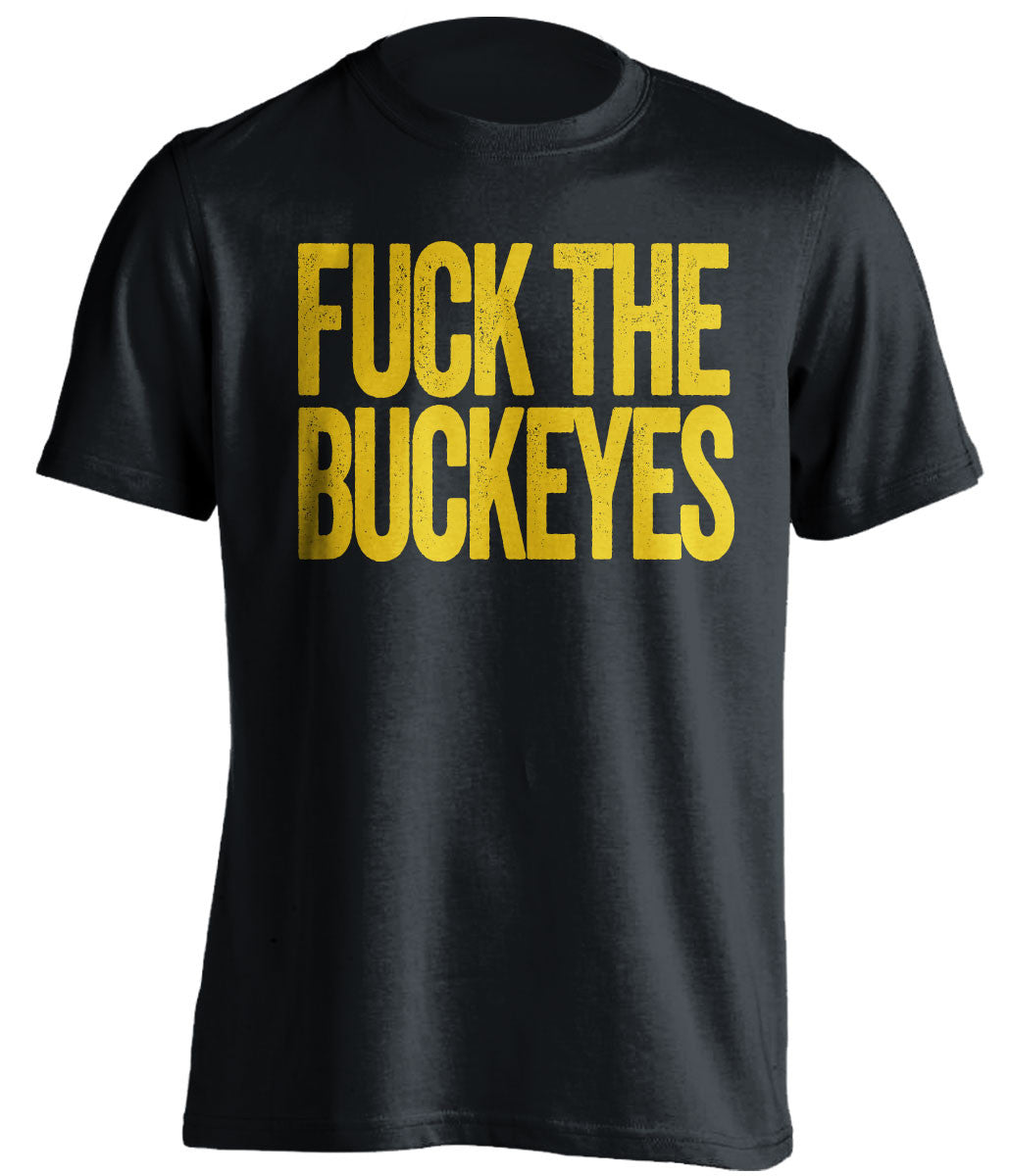 fuck the buckeyes michigan wolverines black tshirt