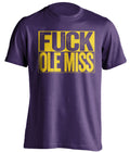 fuck ole miss lsu tigers purple shirt