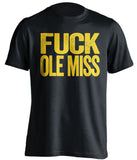 fuck ole miss lsu tigers black tshirt