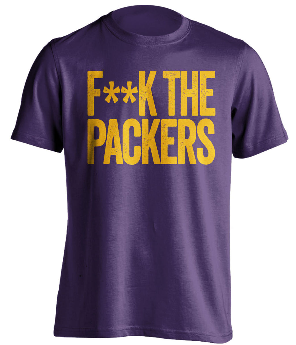 F**K THE PACKERS Minnesota Vikings purple Shirt