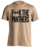 FUCK THE PANTHERS - New Orleans Saints Fan T-Shirt - Text Design - Beef Shirts