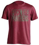 fuck the panthers tampa bay buccaneers red shirt