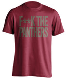 f**k the panthers tampa bay buccaneers red tshirt