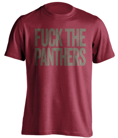 fuck the panthers tampa bay buccaneers red tshirt