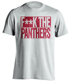 f**k the panthers tampa bay buccaneers white shirt