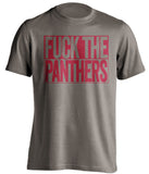 fuck the panthers tampa bay buccaneers pewter shirt