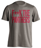 f**k the panthers tampa bay buccaneers pewter tshirt
