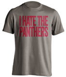 i hate the panthers tampa bay buccaneers pewter tshirt