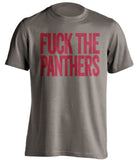 fuck the panthers tampa bay buccaneers pewter tshirt