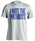 i hate the patriots indianapolis colts white tshirt