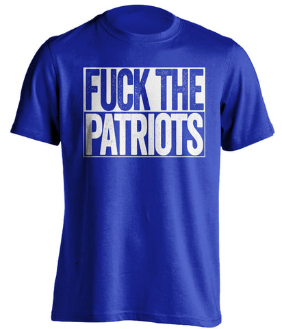fuck the patriots indianapolis colts blue shirt